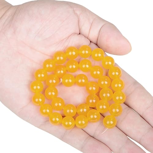 Miniatura 10 de AD Beads Cuentas redondas sueltas de piedras preciosas naturales de 15 pulgadas para pulseras, collares, aretes, manualidades, manualidades (0.236