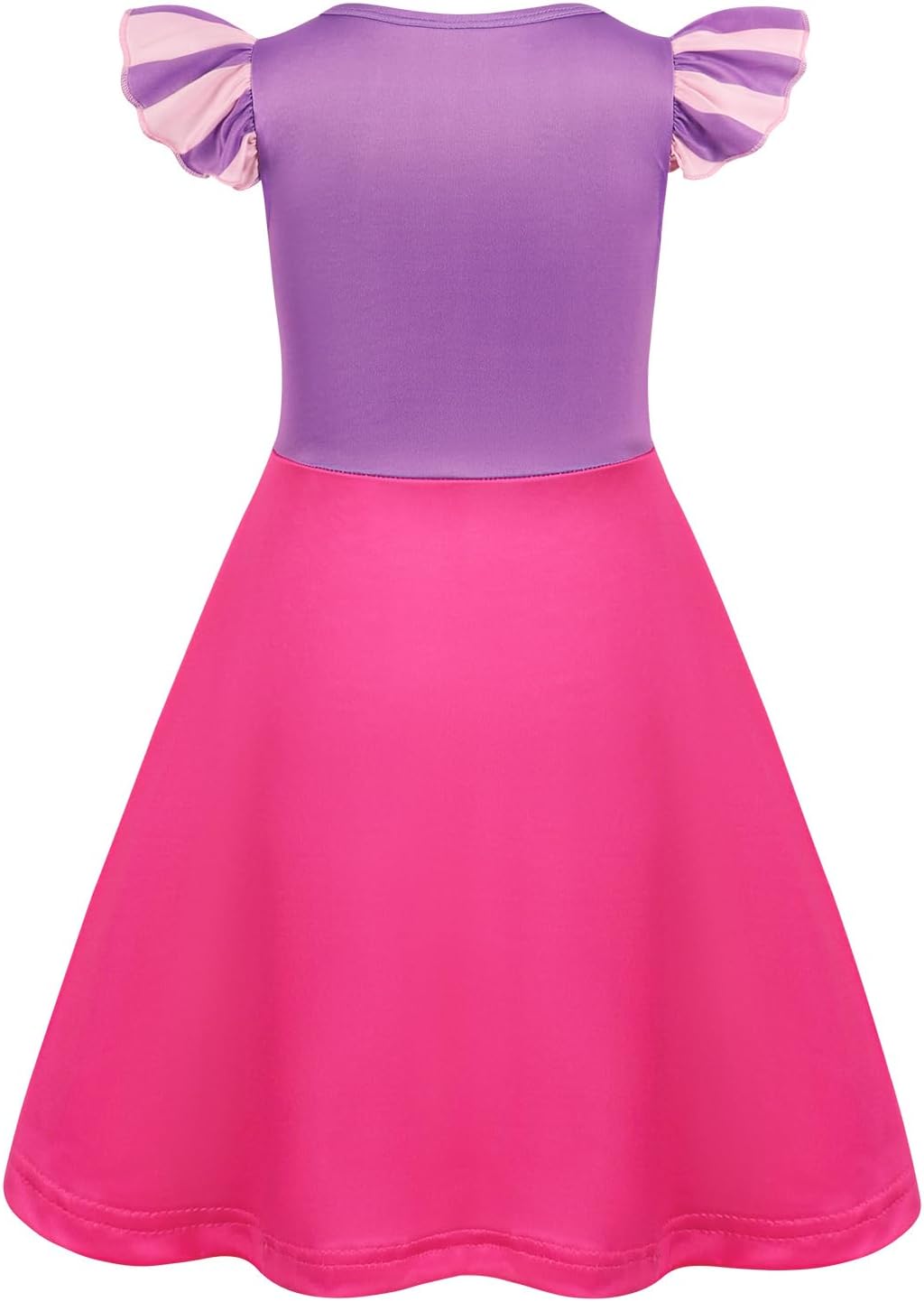 Jurebecia Girls Nightgowns Princess Nightdress Flutter Short Sleeves Pajamas Sleepwear for Toddler Kids Nightie Dress - Image 2