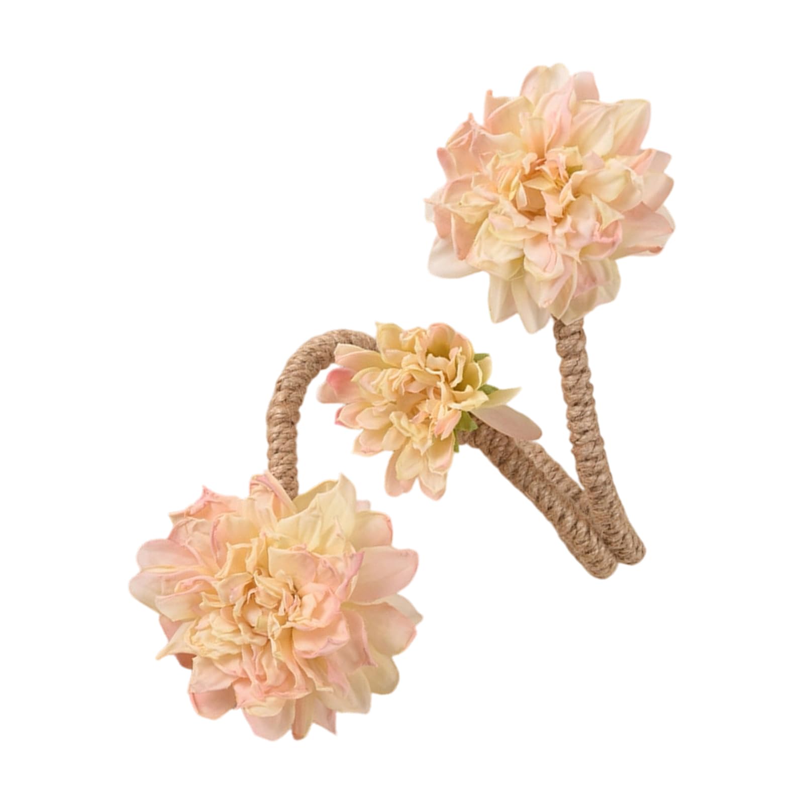 PANGBOER Not Drilling Drapery Holdbacks Holder Curtain Tiebacks Flower Window Curtains Bind Clips Decorative Curtains Holdbacks Curtain Decorative