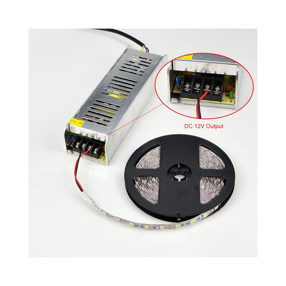LED di guida 1 unità trasformatori di illuminazione AC220V a DC 12V Controller LED, 20A 240W (Size: 16.5A 200W)