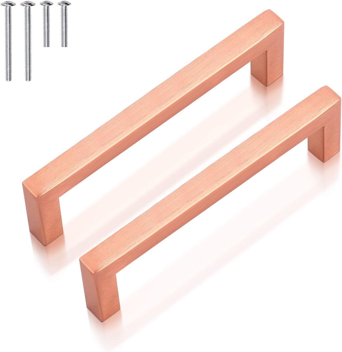 Fashion Furniture Direct 6 Pack Kitchen Hardware Pulls Stainless Steel Drawer Pulls