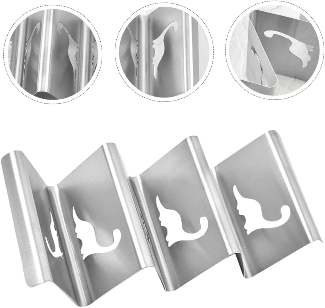 Stainless Steel Taco Rack Holds Tacos and Buns for Camping