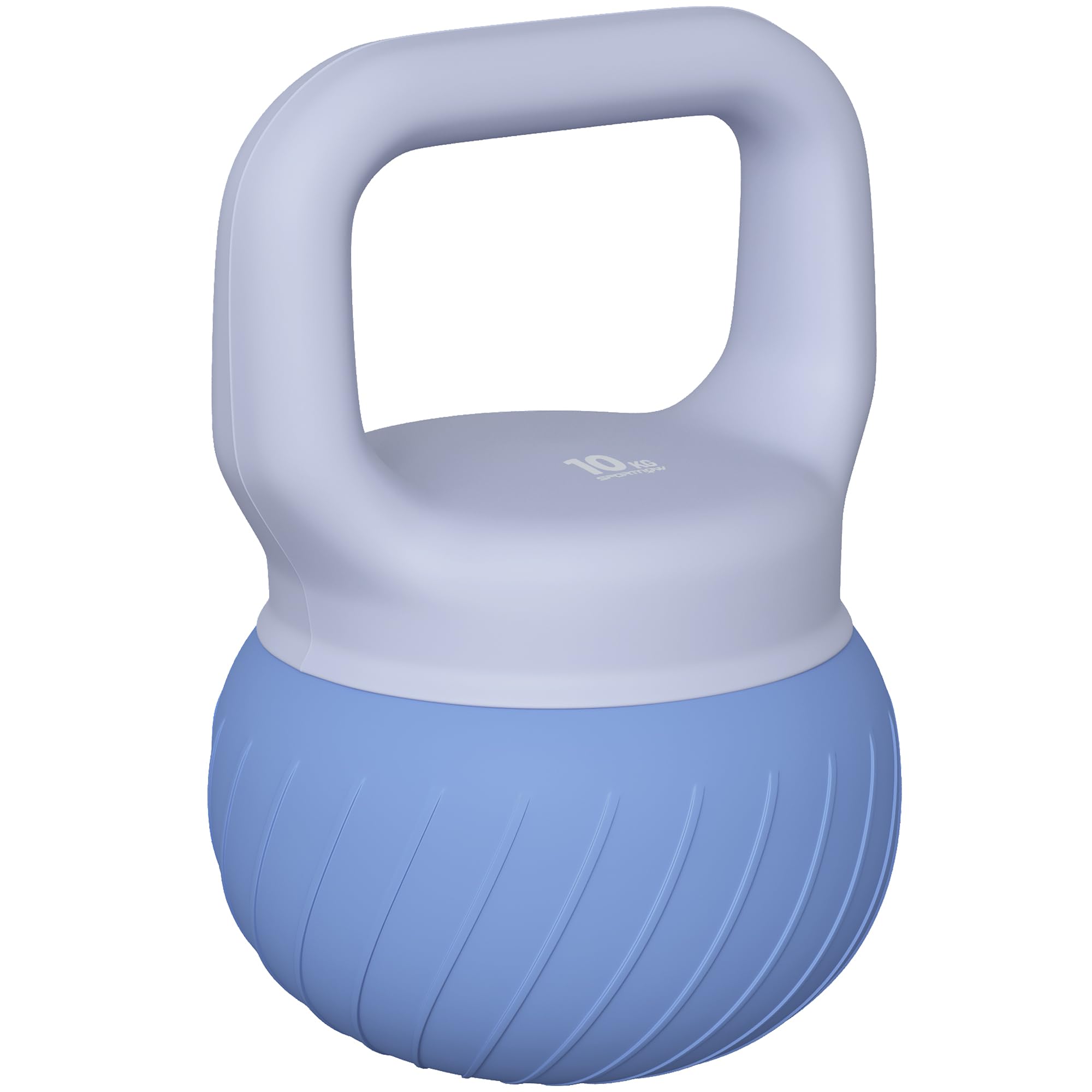 SPORTNOW Soft Kettlebell, 10kg Kettle Bell with Anti-Slip Grip for Home Gym Weight Lifting and Strength Training, Blue