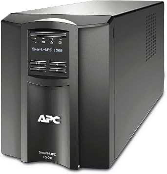 APC Smart-UPS SMT - Uninterruptible Power Supply 1500VA - SMT1500I - Line Interactive, AVR, LCD Panel, 8 Outlets IEC-C13, Shutdown Software