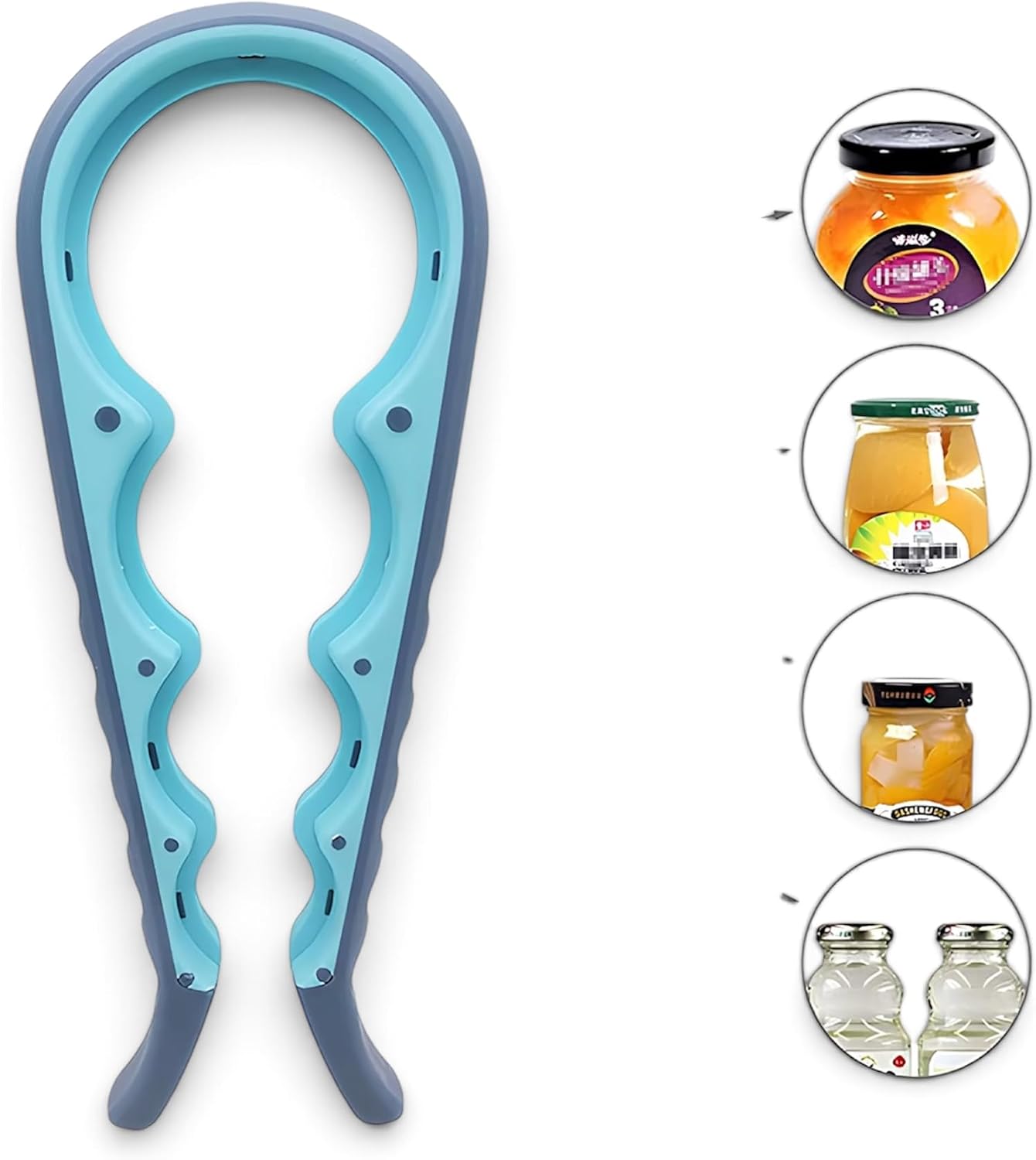 Jar Opener and Bottle Opener Combo for weak hands, seniors, and arthritis