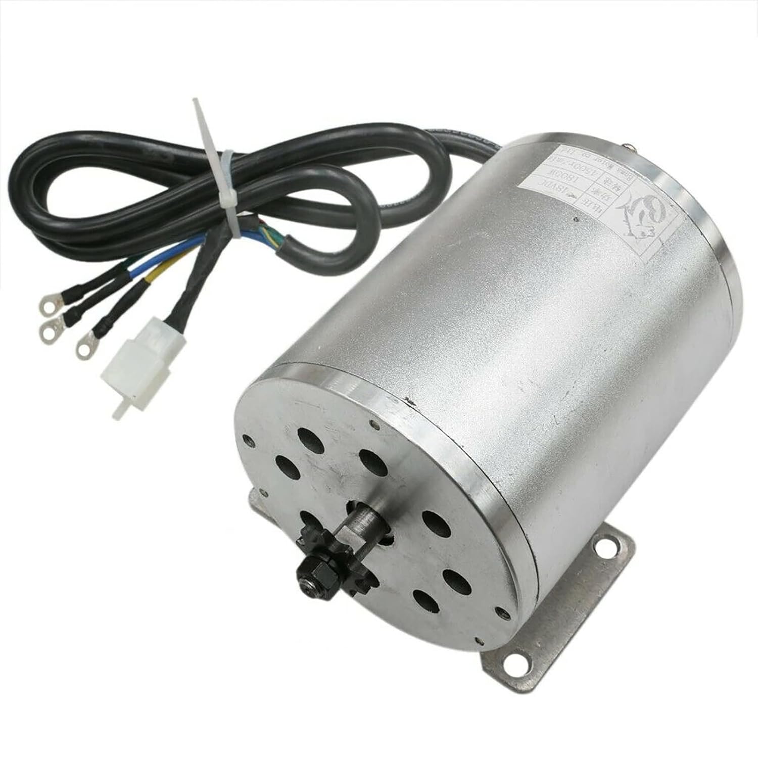 48V 1800W Brushless Electric Motor w Base for ATV Quad E Bike Go Kart Scooter Bicycle