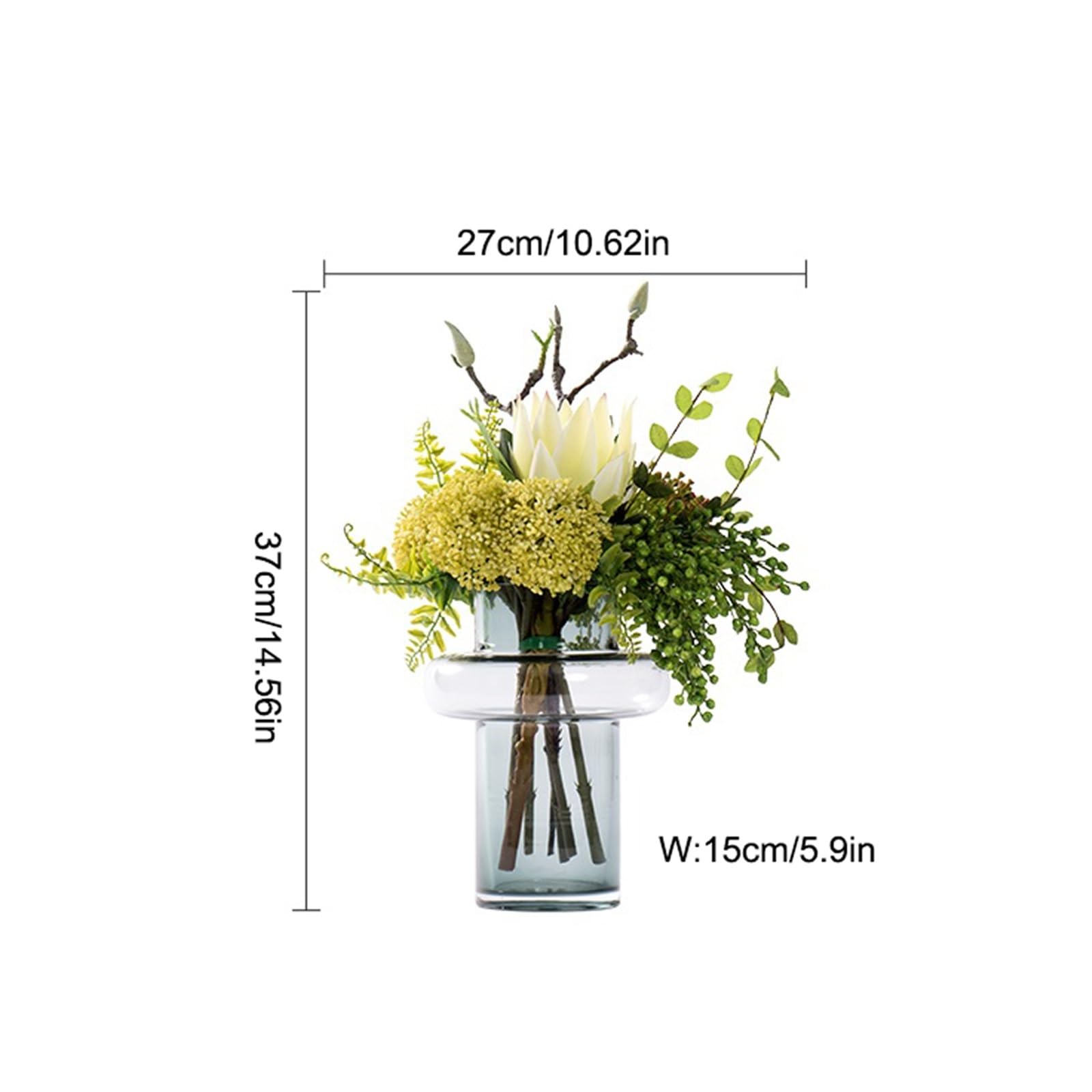 Fleurs Artificielles Lumière de fenêtre de Luxe, Art Floral, Simulation de Fleurs, Salon, Table à Manger, Arrangements Floraux, décoration de la Maison Fleurs Artificielles pour L'extérieur