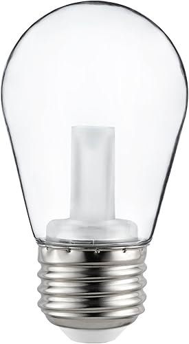 Miniatura 2 de Sunlite 41030-SU - Bombilla LED S14, 1 vatio (equivalente a 10 W), 50 lúmenes, base media (E26), no regulable, certificación ETL, blanco suave de