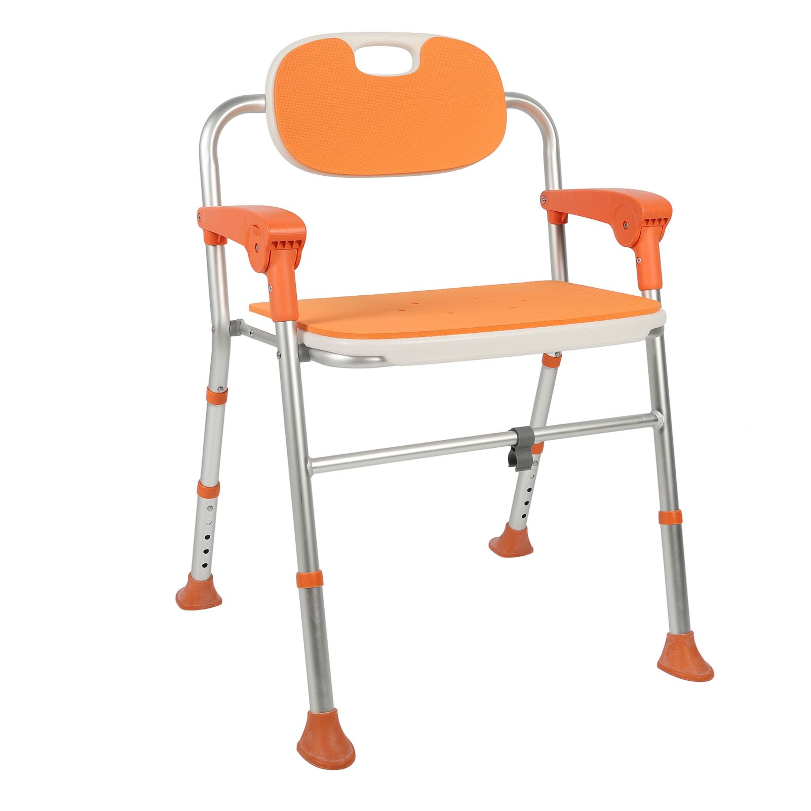 Aluminio Silla de Ducha Plegable Baño Antideslizante Ventosas