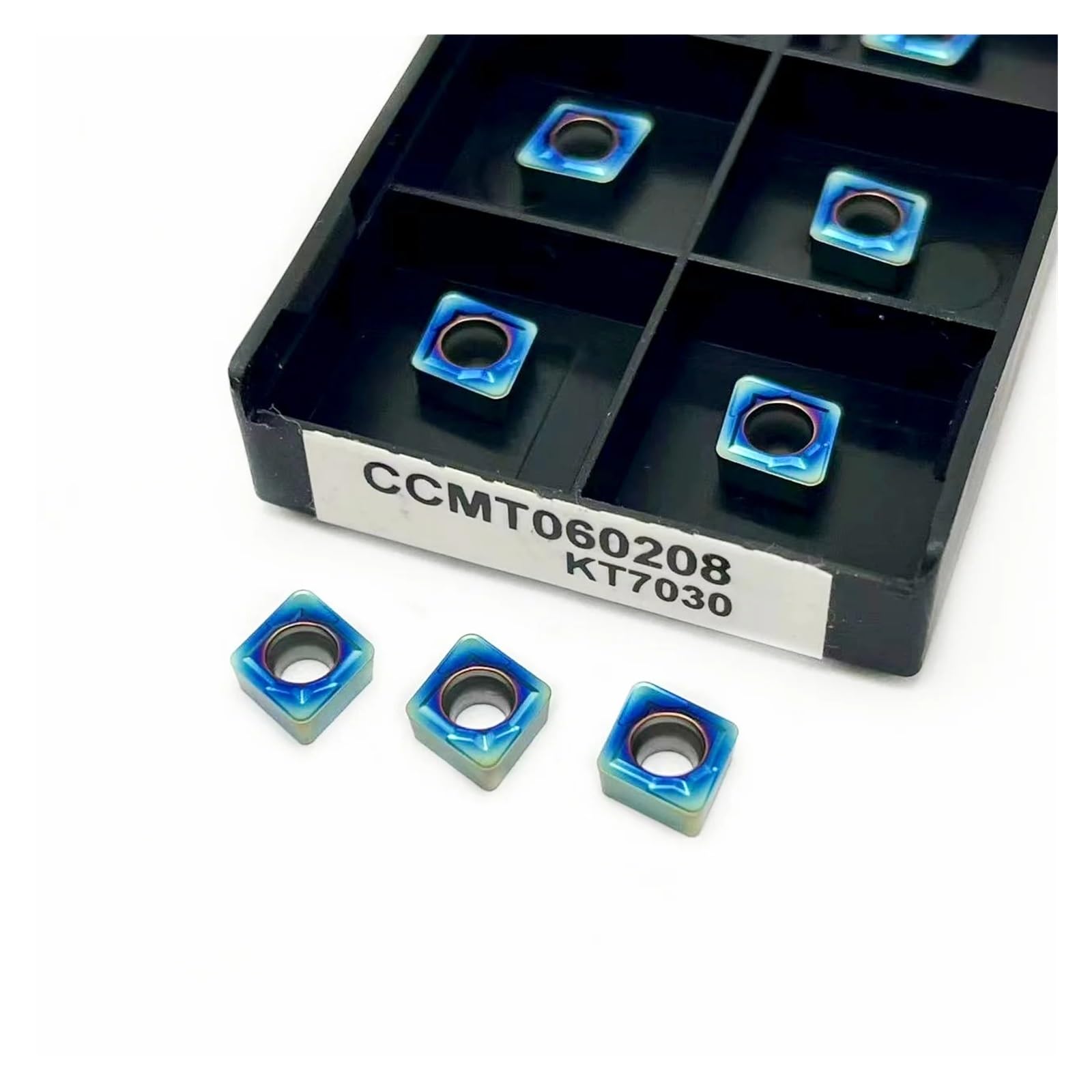 10 SZTUK CCMT060204 KT7030 CCMT060208 Twardość stali narzędziowej z węglika spiekanego CNC(CCMT060208 KT7030)