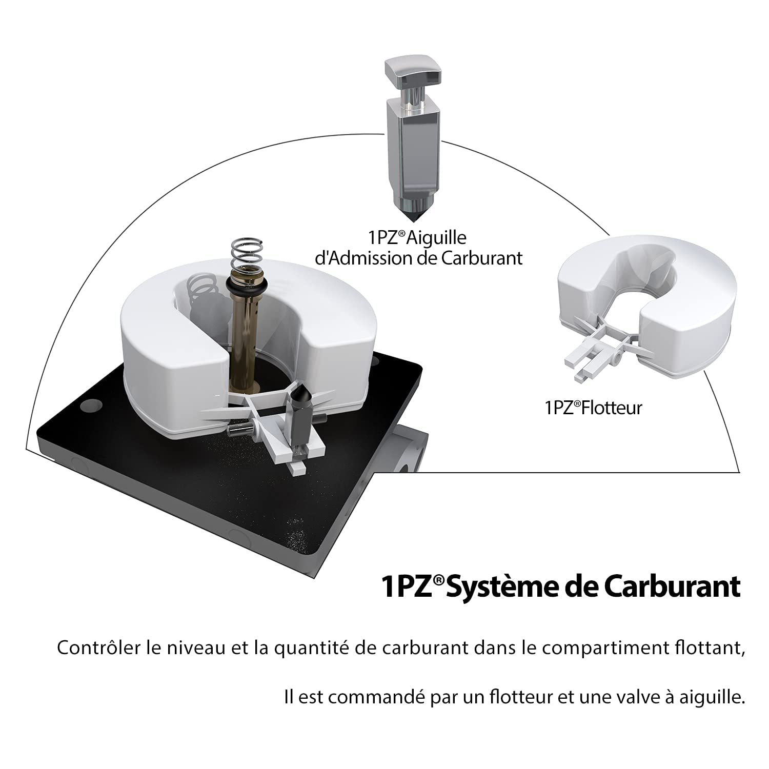 1PZ F6C-T5A Carburador Carb Reemplazo para Tecumseh 640065A 640065 Motor OHV110 OHV115 OHV120 OHV125 OHV130 OHV135 Cortacésped 13,5 HP 14HP 15HP Tractor