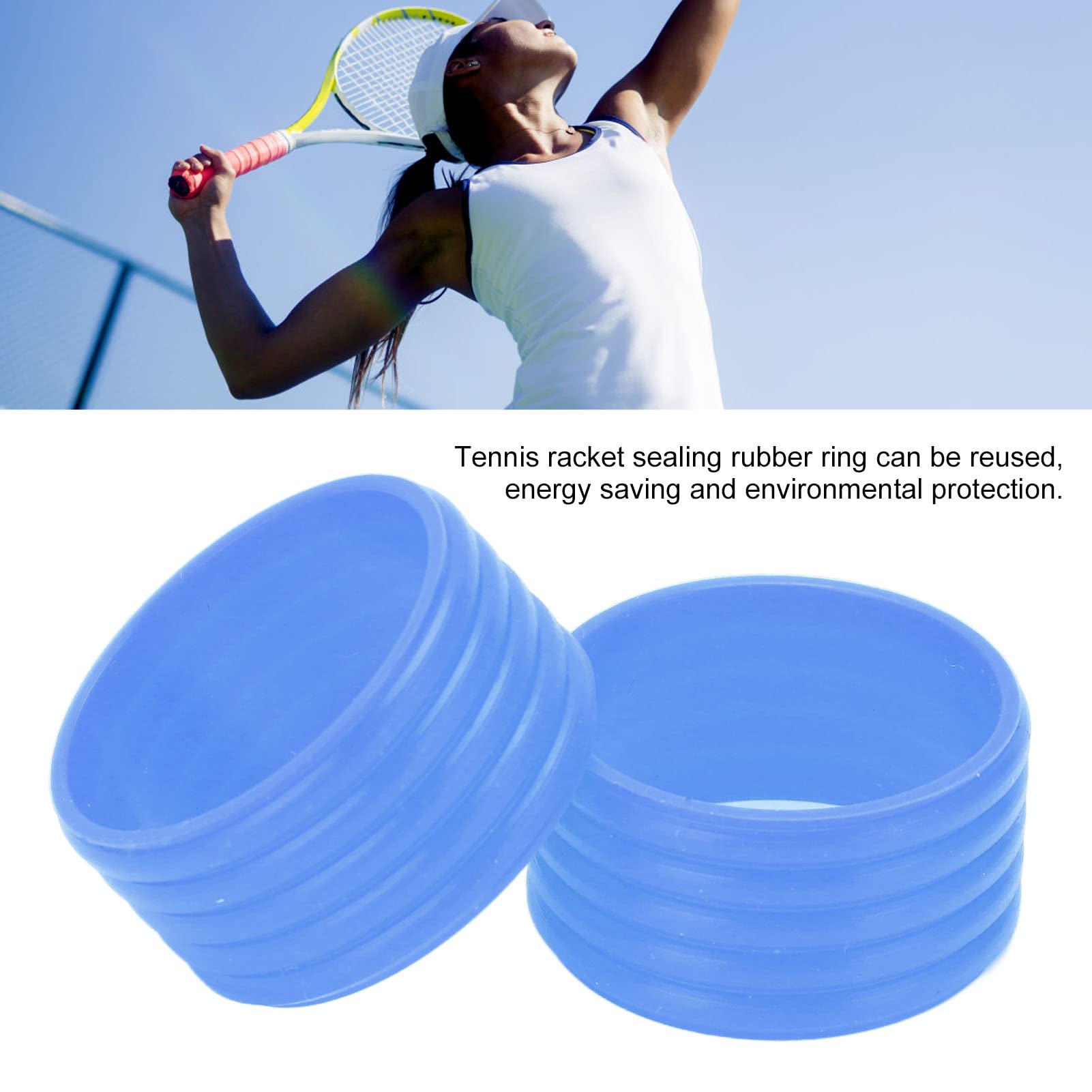 Amortisseurs Raquette Tennis Silicone - 6 Pièces Forme Patte De Chat - Blanc Rose - Réduit Les Vibrations - 10