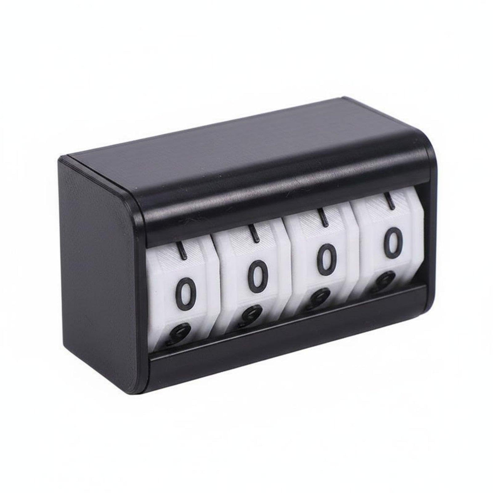 SECRET DESIRE Desktop Number Counter Multi-Use Manual Digit Counter Resettable Counting Tool for Participants, Students, Billiards Table, Board Game Black 4-digit-image-32