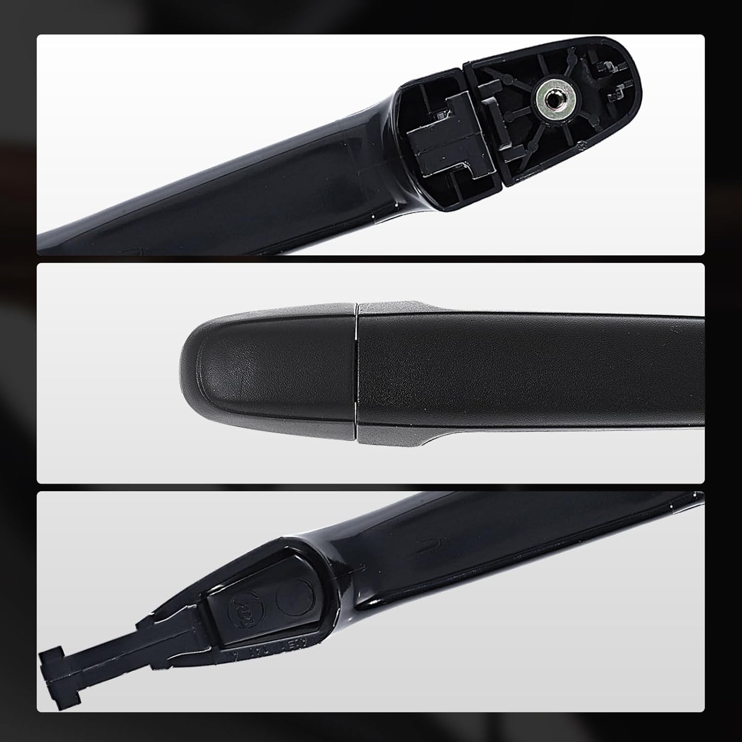 A-Premium Rear Left or Right - Upgraded Metal - Exterior Door Handle - Compatible with Toyota Camry 2007-2011, Tacoma, Highlander, 4Runner, Avalon & Lexus GX470, RX330, RX350, RX400h, Textured Black