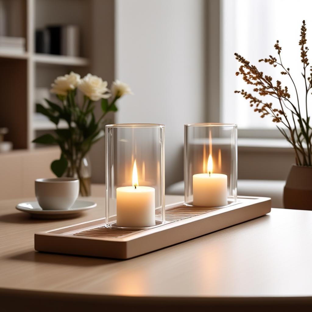 CYS EXCEL 2 PCS (H:6" D:4") Open Ended Clear Glass Hurricane Candleholder Tube Lamp Shade Open Flame Candlestick Holder Chimney Tube Cover Bottomless Cylinder - Image 7