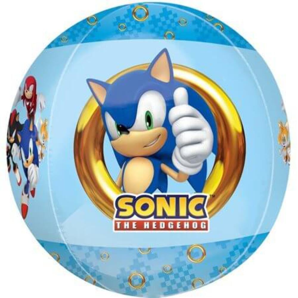 Ballon Sonic Orbz en aluminium durable pour arche de ballons