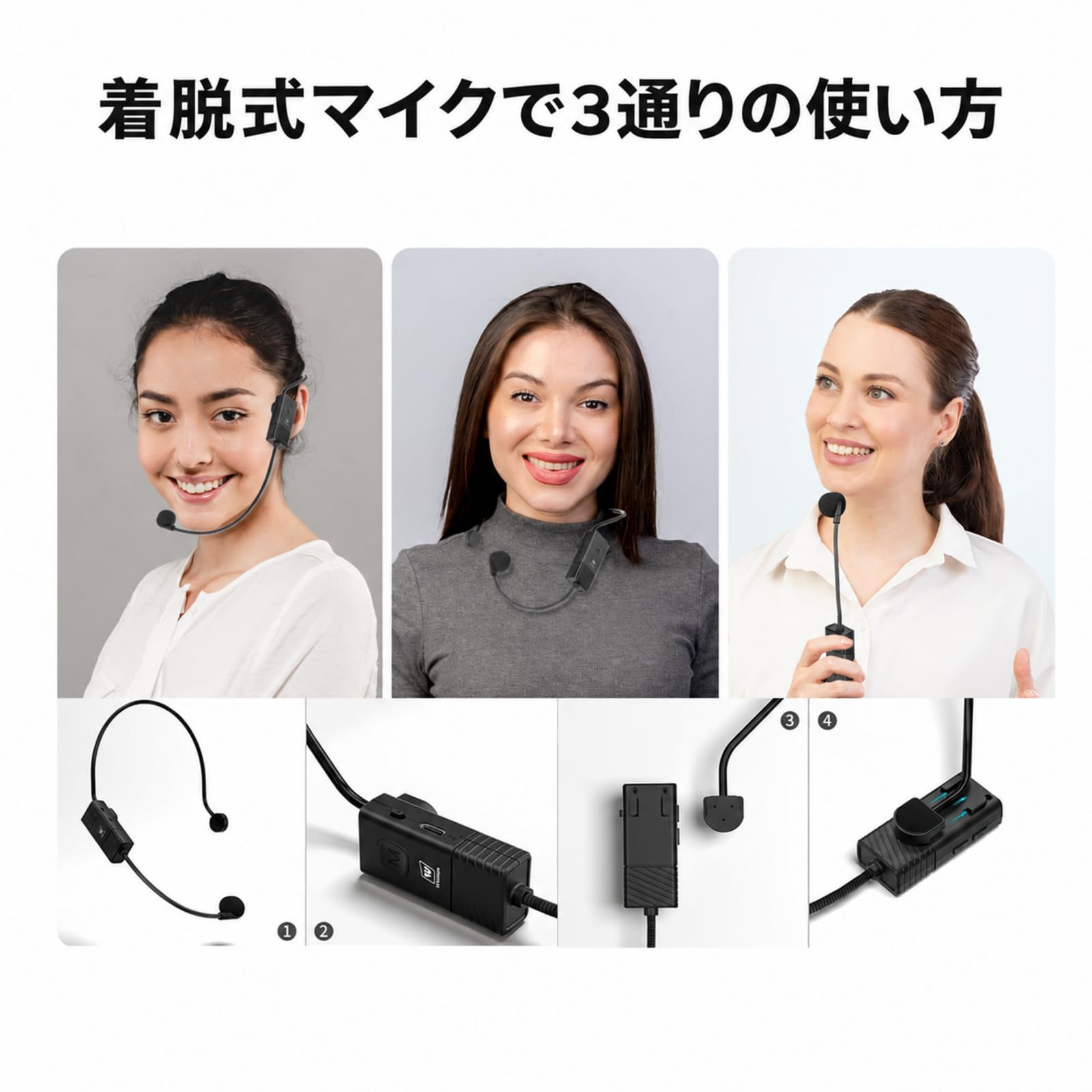 Amazon | wwinbridge コンパクトスピーカー ハンドヘルドマイク ヘッド