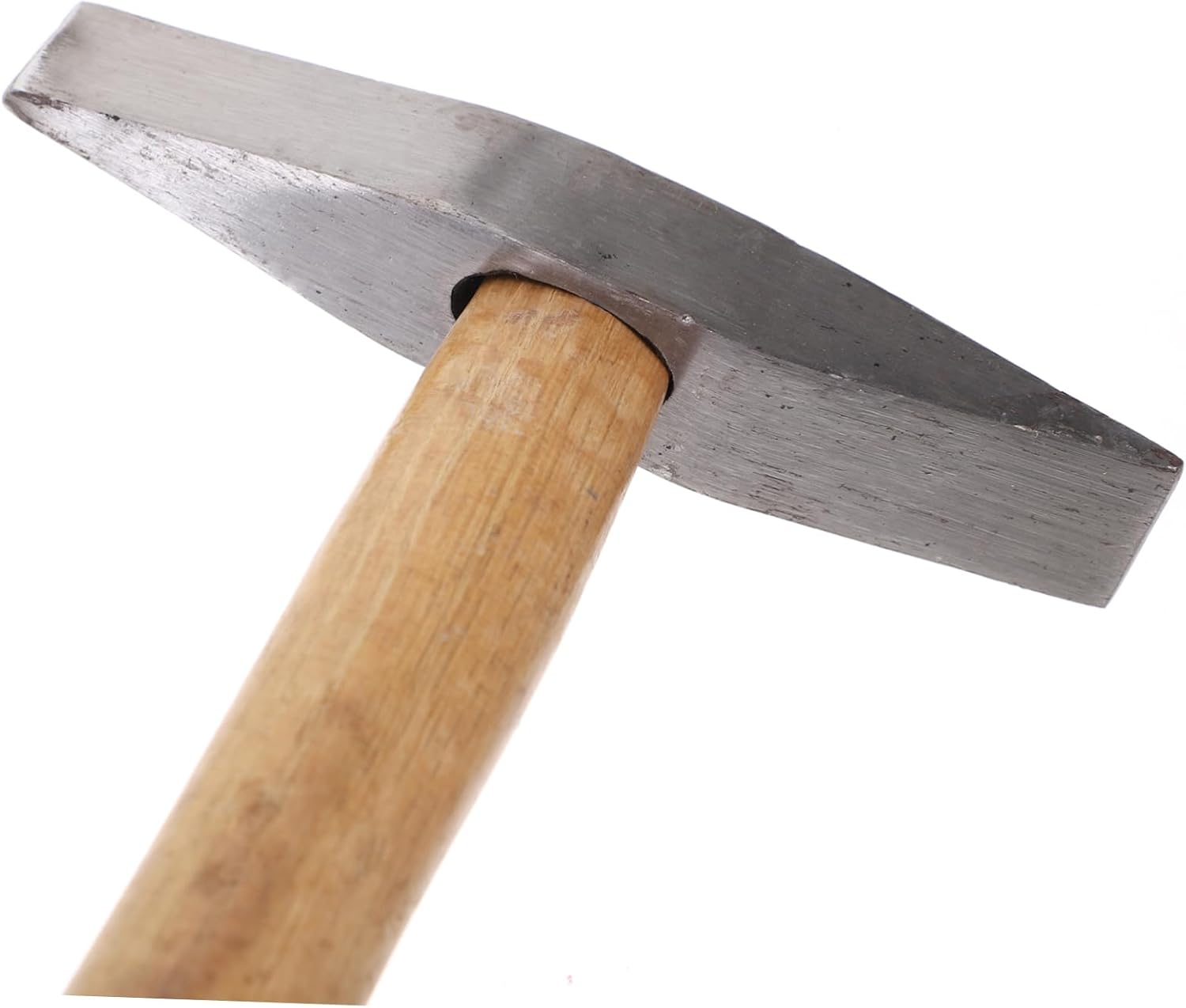 Wooden Handle Welding Hammer Outdoor Derusting Tool Long Handle Slag Hammer for Rust Removal Home Repair and Woodworking 1 Piece