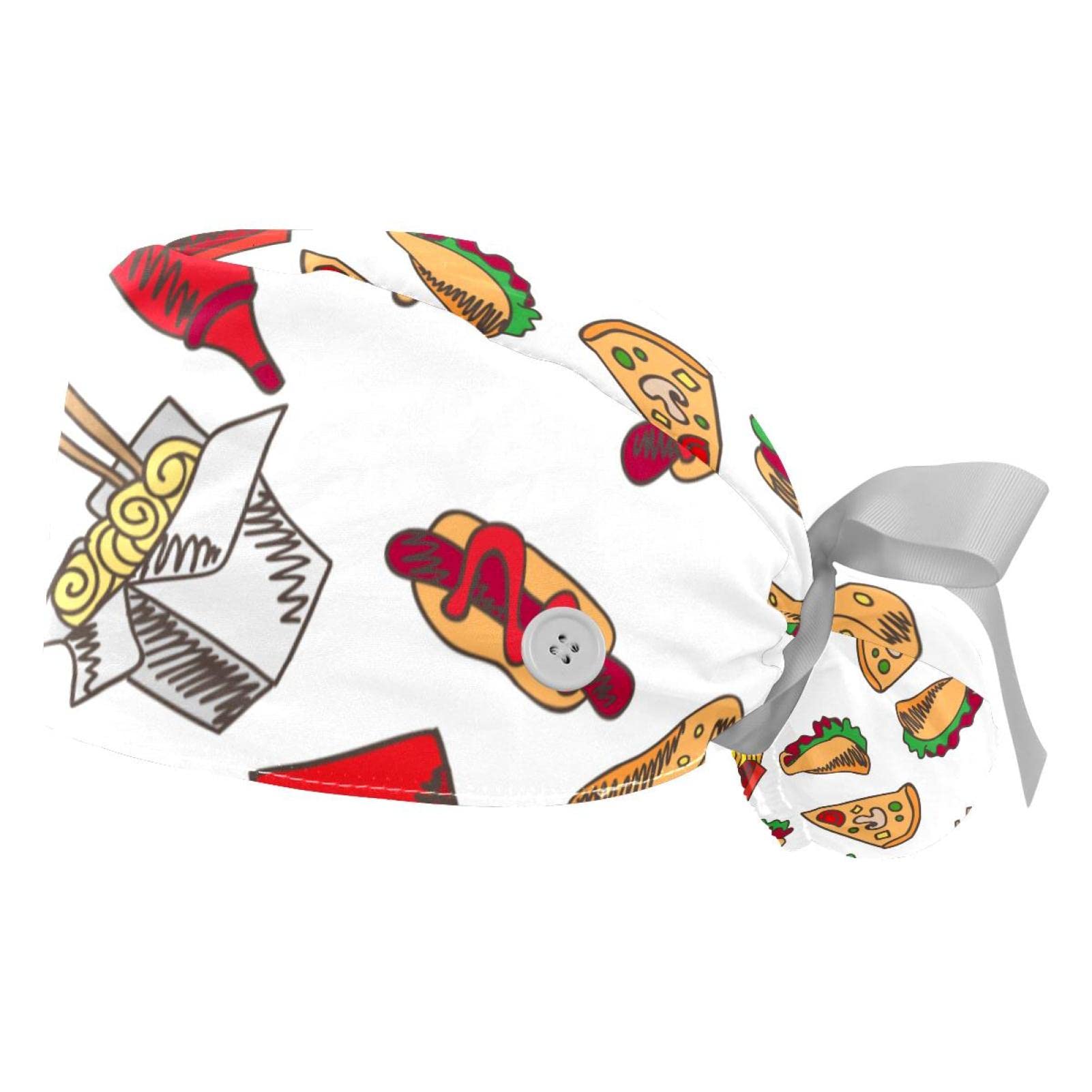 Chapeaux bouffants JDEZ lot de 2 coiffes professionnelles durables - 7