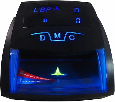 Money Counter, Mini Handy Banknote UV/MG Detecting Machine Fake Euro Notes Money Bill Detector for USD/EUR Cash Money Detector Without BatteryBlue 0.8mm
