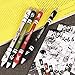 BinaryABC Spinning Pen,ZG- 5097 V 15 Non Slip Coated 21cm 1Pcs（Random Color）