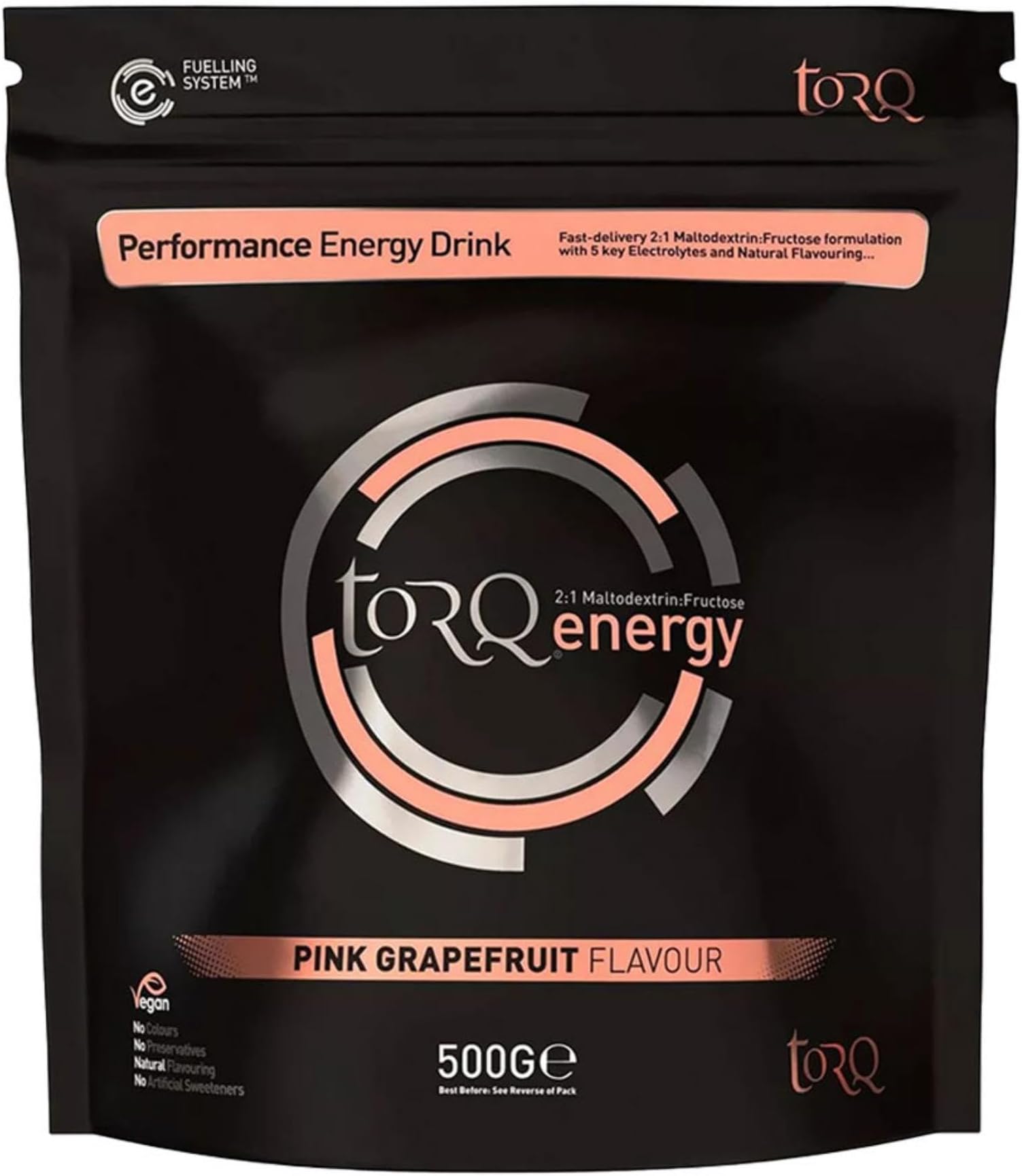 TORQ ENERGY DRINK NATURAL PINK GRAPEFRUIT 500G