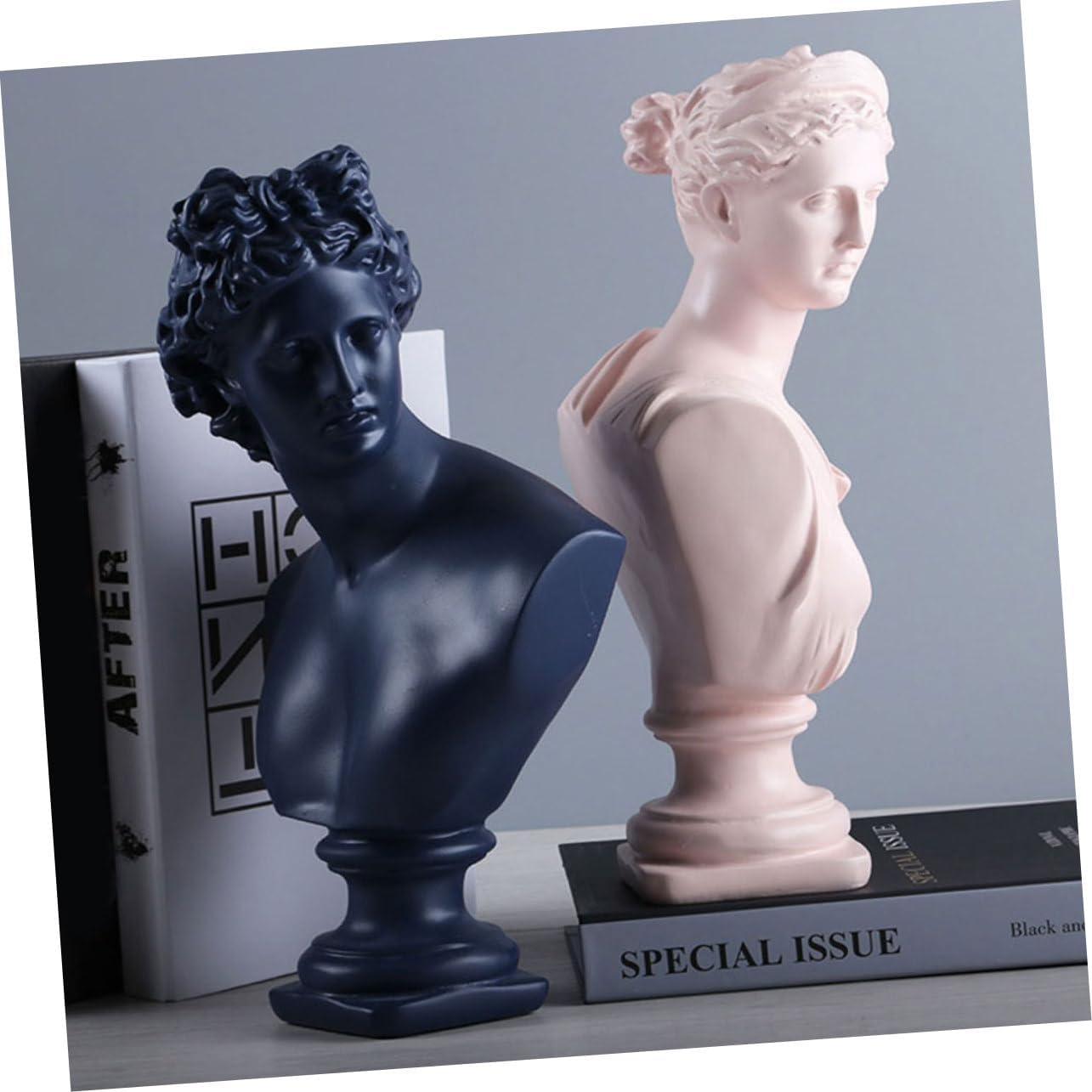 PRETYZOOM Figure Statue Ornament Resin Sculpture Bust Finish Tabletop Decoration