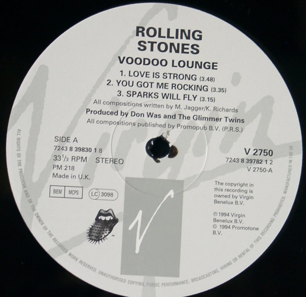 Voodoo Lounge (UK 1st pressing double vinyl LP)