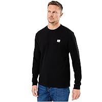 Calvin Klein Uomo Maglietta Maniche Corte Waffle Badge Tee con Scollo Rotondo