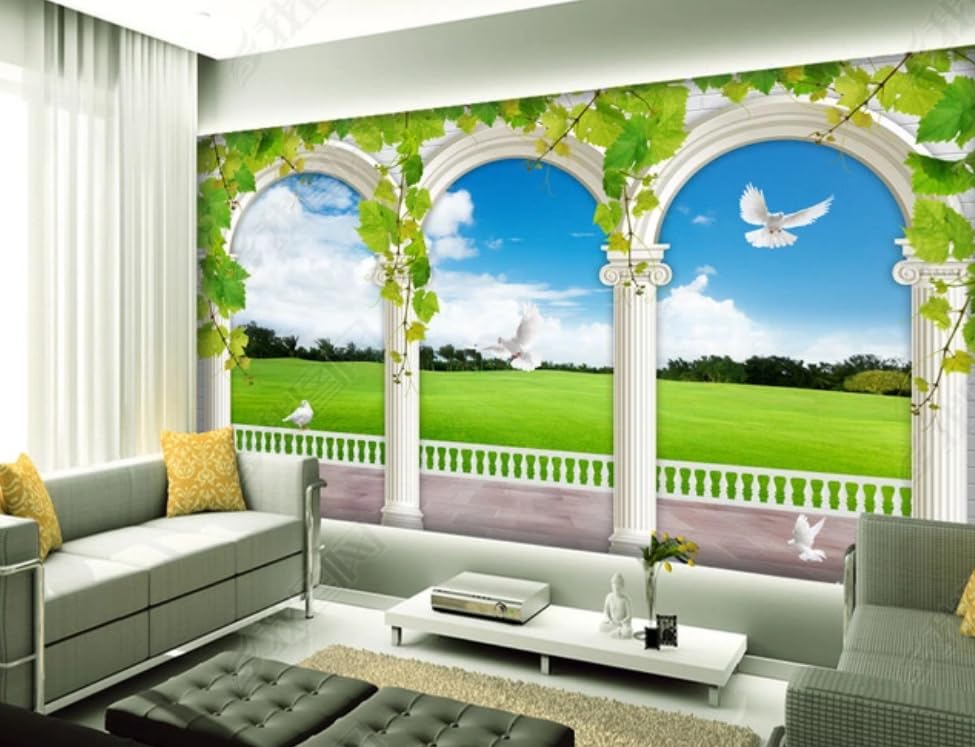 Poster géant mural colonne romaine papier peint intissé haut de gamme