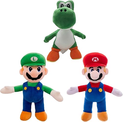 Miniatura 1 de 3 piezas de juguetes de peluche de Mario y colección de juguetes de peluche Yoshi, grandes regalos para Navidad, Pascua, fiesta de cumpleaños, Año