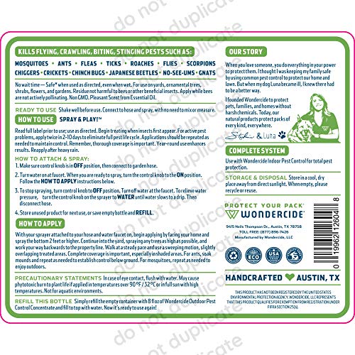 Wondercide - Ecotreat Ready-To-Use Outdoor Pest Control Spray With Natural Essential Oils - Mosquito, Ant, Insect Repellent, Treatment, And Killer - Plant-Based - Safe For Pets, Plants, Kids - 32 Oz #TOP7