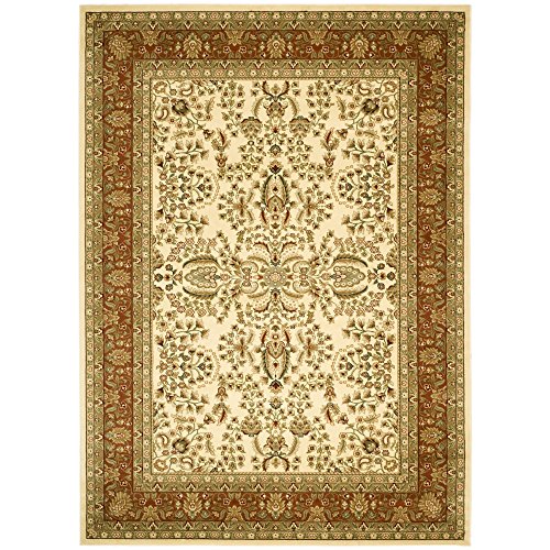 Safavieh Lyndhurst Collection LNH214R Traditional Oriental Ivory and Rust Area Rug