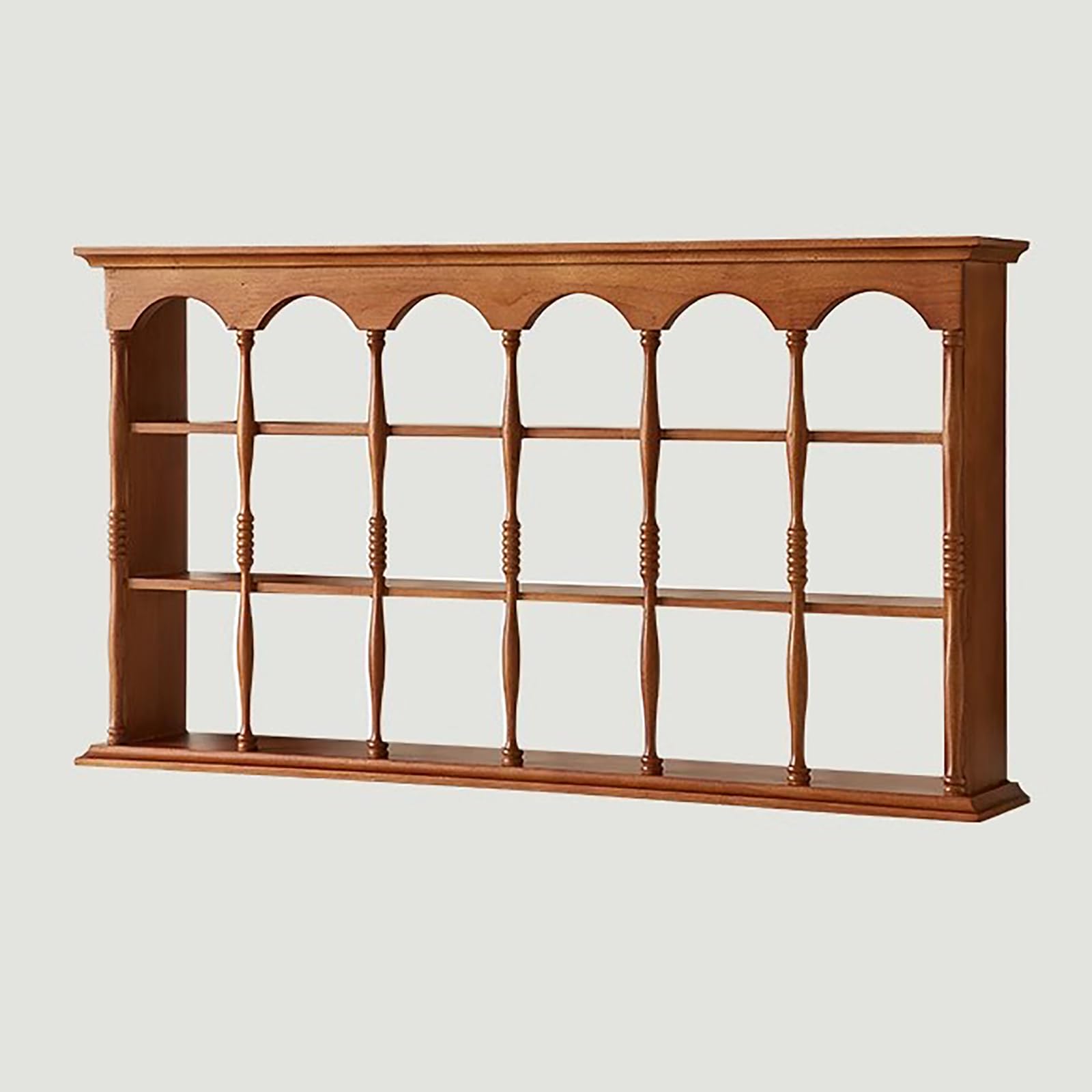 SUZEPER Vintage Coffee Mug Display Rack, Wall Mountable Wooden Cup
