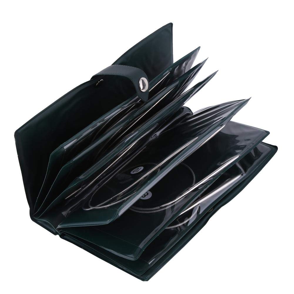 11 Coppie Di Ferri Da Maglia Circolari In Acciaio Inossidabile Set Di