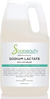 SODIUM LACTATE for Soap Making & Lotions | 60% USP Pure Natural Preservative | Harder Bar of Soap, Bigger Yield, Faster Cure Time, Provides Moisture | 7 lbs