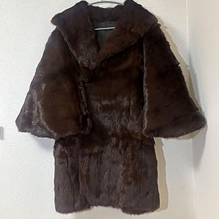 着物用リアルファーコート 道中着 和装 ダークブラウン 和洋折衷