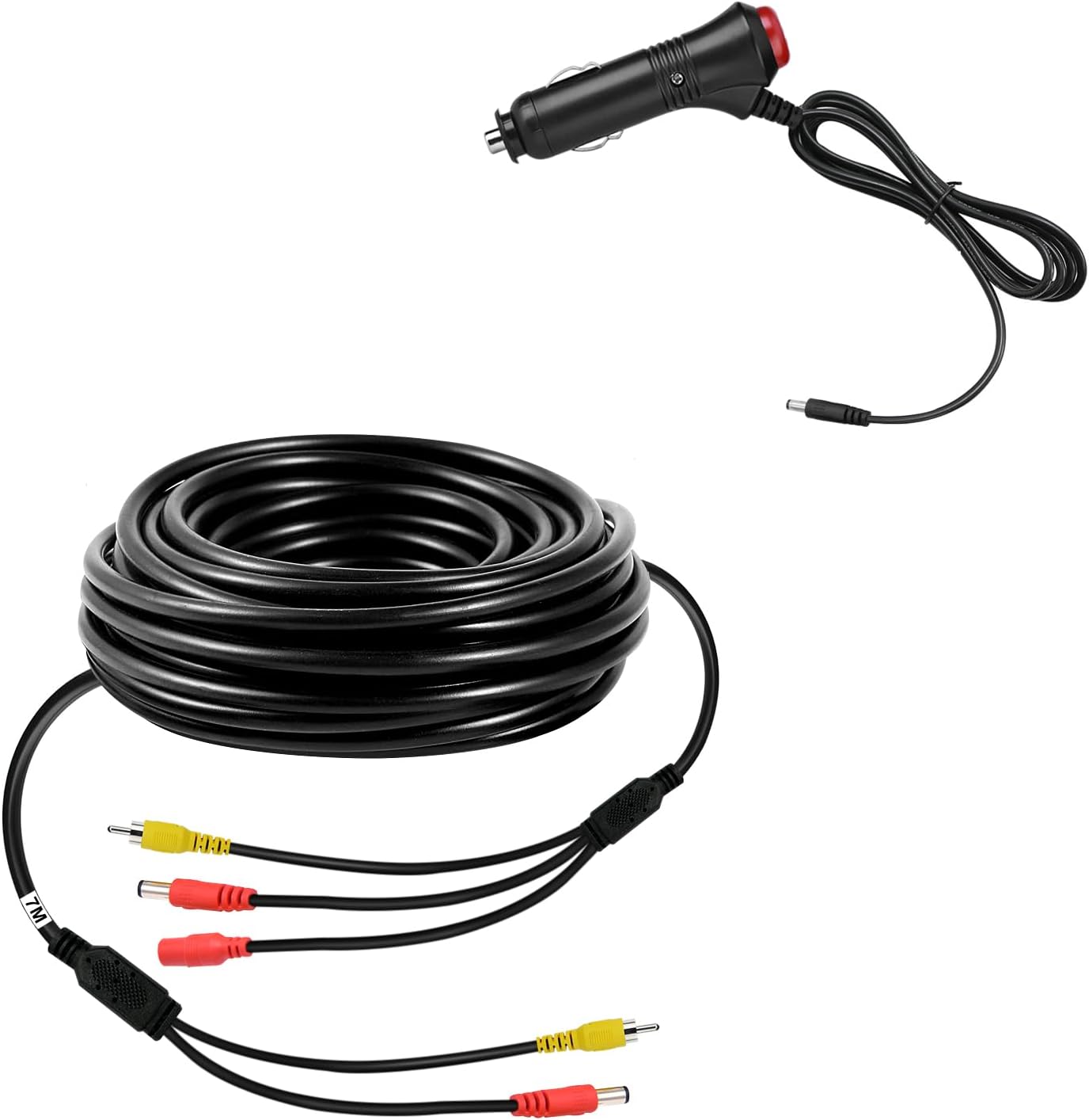 VOJKOREL 12V/24V Cigarette Lighter Power Supply Kit for Car