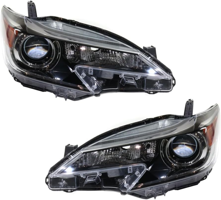 For Scion tC 2014 2015 2016 OEM Headlight Driver And Passenger Side | Pair | Lens & Housing | Clear Lens | With Projector | Black/Chrome | SC2518109OE, SC2519109OE | 191275281024, 8117021180