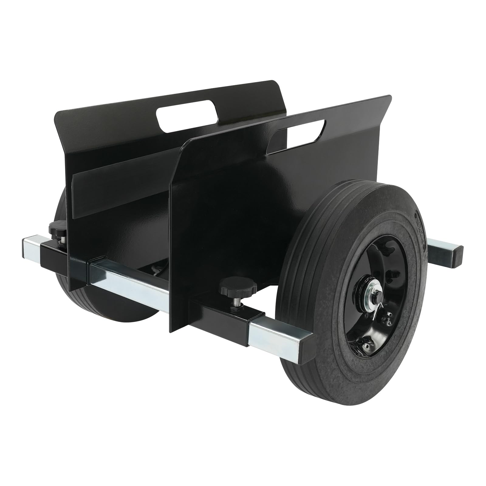 Wózek transportowy 490 kg, wózek z płyt gipsowo-kartonowych, drewno, szkło, metal, wózek transportowy z kołami 10", wózek panelowy, do suchej zabudowy, czarny