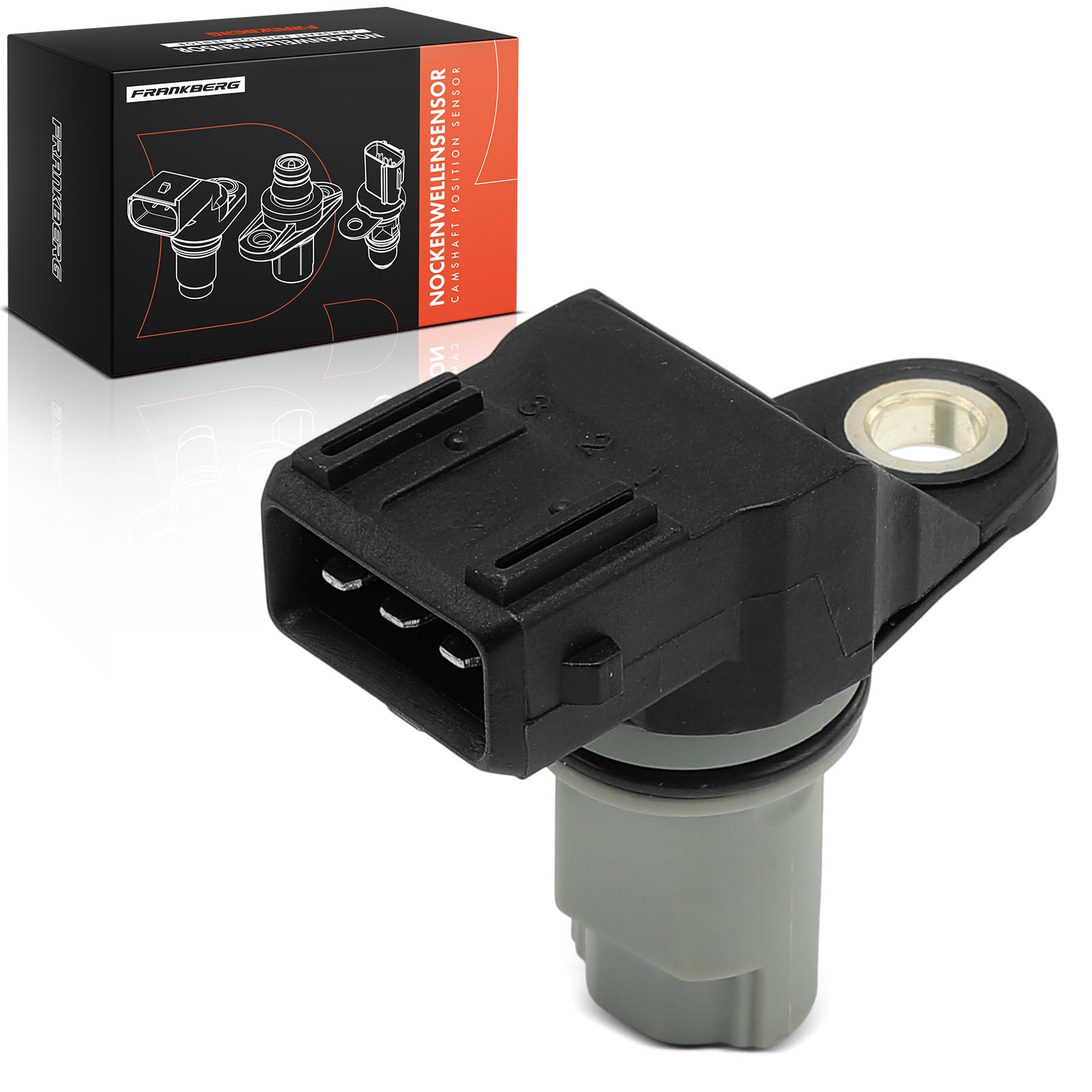 Frankberg Sensor del árbol de levas Sensor del cigüeñal Compatible con M.e.g.a.n.e II BM0/1 CM0/1 Vivaro Furgoneta X83 Grand Scénic II JM0/1 Trafic II Bus JL Laguna II Grandtour KG0/1 93198452