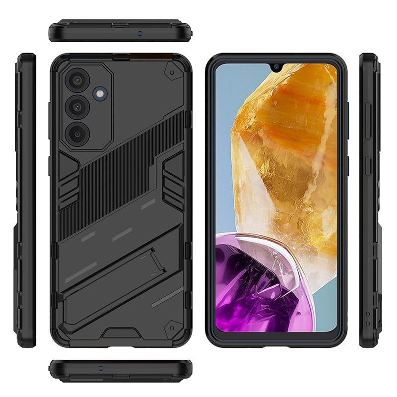 WOKEZ Fodral till Samsung Galaxy M55 5G med Kickstand och Stöttålighet