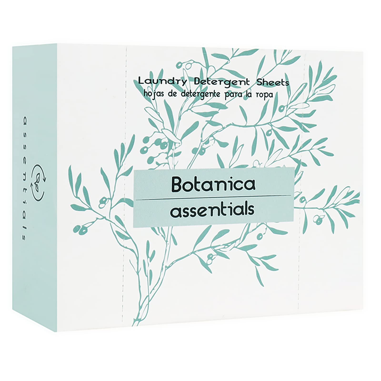Laundry Detergent Sheets ASSENTIALS Botanica Scented 120 Loads/60 Sheets Eco-Friendly Biodegradable Plastic Free Fresh Liquidless Travel Friendly RV Life Non Toxic