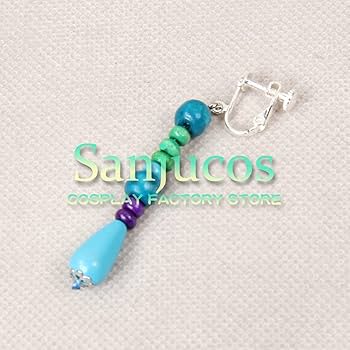 Amazon.co.jp: コスプレ 道具 に適合する ユウナ イヤリング 耳飾り