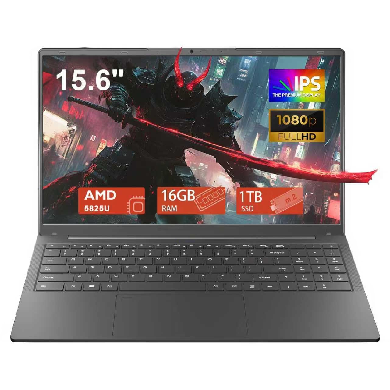 CYCLUS 15,6 pollici PC Portatile da Gaming Laptop R7 5825U Processore (da 2,0 a 4,5 GHz 8C/16T), Vega 8 Graphics, 16 GB RAM 1 TB SSD, Tastiera Retroilluminata/Webcam/Type-C