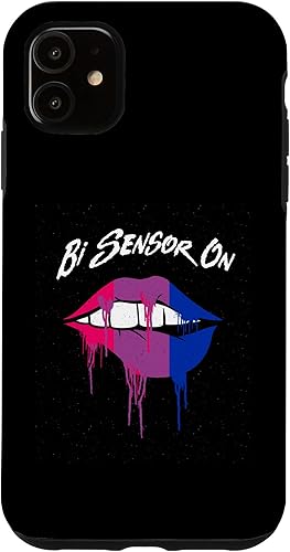 Miniatura 10 de iPhone 1212 Pro Bi Sensor On Bisexual Funny Bi Pride Humor LGBTQ Single Case