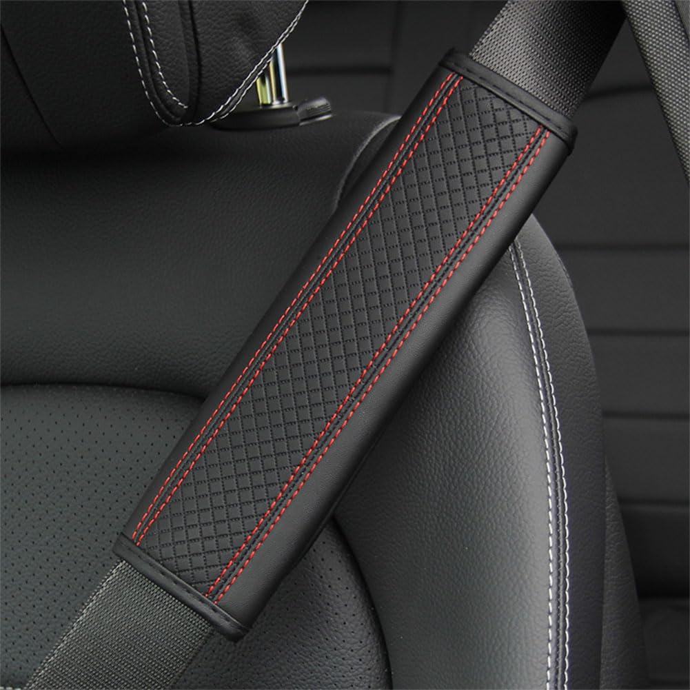 HBDTNTKF Car Seat Belt Pads Cover For Smart Fortwo Forfour 453 451, Comfort Seatbelt Padding Shoulder Strap Soft Cushions Protector Non Slip Interior Accessories,D