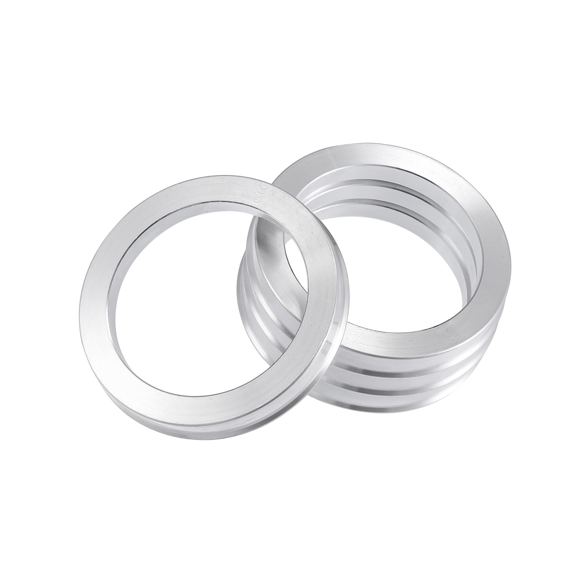 4 Stück Außendurchmesser 78,1 mm auf ID 57,1 mm Aluminium-Legierung Auto-Naben-Zentrierring stilvolles Design