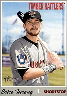 2019 Topps Heritage Minors #143 Brice Turang RC Rookie Wisconsin Timber Rattlers Baseball Trading Card