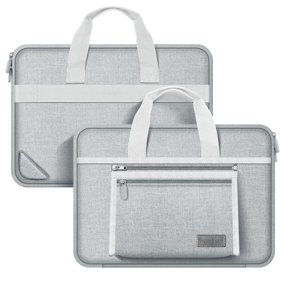 Funda para MacBook de 15 pulgadas gris - Bolsa de tela para portátil 8